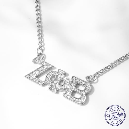 BBGreek Zeta Phi Beta Sorority Paraphernalia - Official Vendor - Pendant Crystal Necklace - Collection3