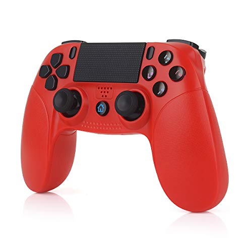 TUTUO Mando para PS4, Inalámbrico Gamepad Wireless Bluetooth Controlador Controller Joystick con Vibración Doble Remoto Compatible con Playstation 4/PS4 Slim/Pro and PS3/PC(Windows 7/8/10)