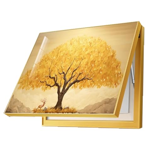 Caja Distribución Eléctrica Decorativa Abierto Hacia Arriba Tapar Cuadro Luz Decora Pintura Pared Caja Contador Oculta Salón(A,40x30cm)