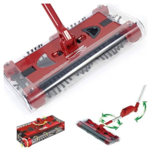 OISE ART STORE Trade Shop - Scopa Elettrica Rotante Aspirapolvere Manico Ruotante Swivel Sweeper Senza Fili