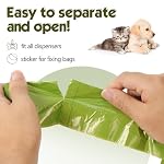 Dog Poop Bag 1140 Counts 57 Rolls, Unscented Doggy Poop Bags, Leak-Proof Dog Bags for Poop, Dog Waste Bags with Dispenser – Green (13 x 9 Inches)
