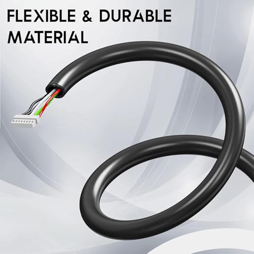 Image of USB 2.0 Cable for Morpho Safran MSO 1300 E /E2 /E3, Data Transfer Cables for Biometric Fingerprint Scanner, Durable USB A to Micro-B - Black