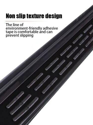 Marchepieds Lexus TX 2024-2026 fixes en aluminium noir x2