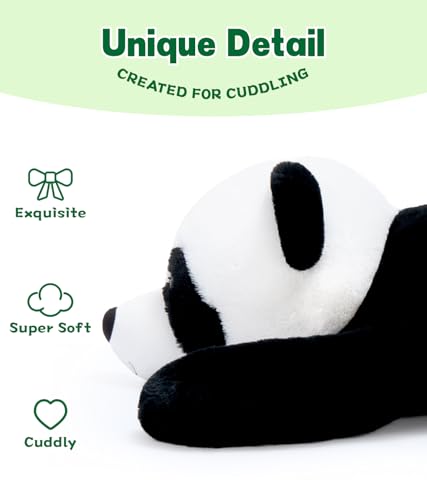 Image of BENINY Giant Panda Stuffed Animal 4Ft, Large Soft Panda Body Pillow Plush for Girls Boys Kids, Oversize Cute Stuffed Toy Gift for Christmas, Birthday, Baby Shower