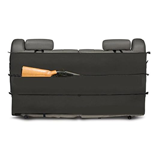 DETECH Camo Rifle Gun Rack Case Organizer Rifle Holster Sling for Most SUV Trucks Vehicle Back Seat Storage