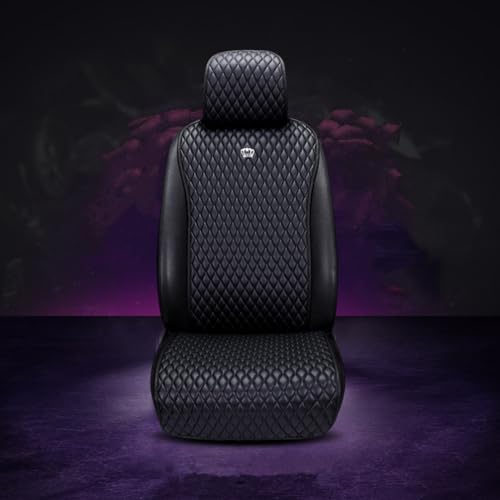 Image of Red Rain Universal Seat Covers for Cars Leather Seat Cover 2 /3 Covered Black Car Seat Cover 11PCS Fit Car /Auto /Truck /SUV (A-Black)
