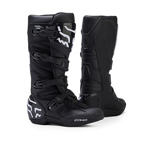 Fox Racing Botas Comp juveniles, Negro, 7