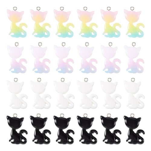 Pendentifs animaux en résine colorée pour création de bijoux DIY
