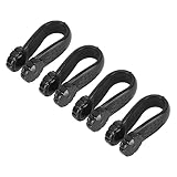 Dioche 4pcs Acupressure Relaxation Clip, Flower Shaped Universal Wearable Hand Tool, Supporting Acupressure Relaxation, Stress Alleviation, Tension Relief (Black), Wholesale Business