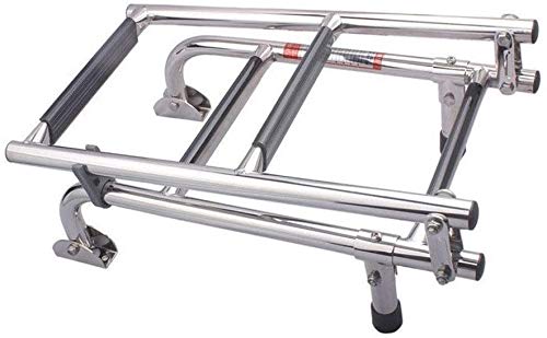 Échelle télescopique ponton 4 marches amovible en acier inoxydable marine pour embarquement bateau