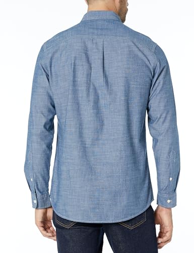Amazon Essentials Men's Regular-Fit Long-Sleeve Chambray Shirt2