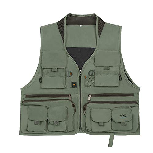 Sportsman Outdoor Multi-Pocketed Fly Fishing Vest Mesh Quick-Dry Waistcoat Jacket for Youth