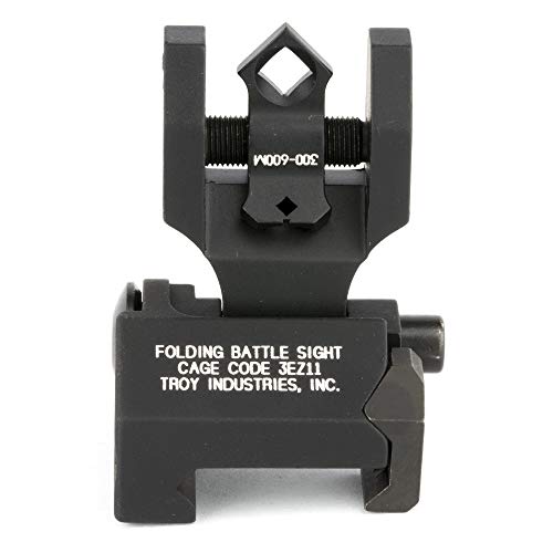 Troy Industries BattleSight, Rear Folding Sight, Di-Optic Aperture, Picatinny, Black Finish (SSIG-DOA-RFBT-00)