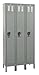 Hallowell U3258-1A-PT Premium Locker, 36" Width x 15" Depth x 78" Height, Single Tier, 3-Wide, Assembled, 729 Parchment