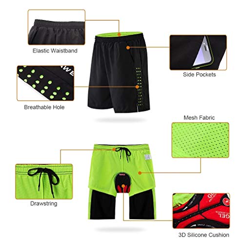 Calzas ciclismo hombre con gel y diseño transpirable miniatura 3