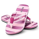 Ultrapower Flip-On Damen Zehentrenner | Flip Flops | Badelatschen | Strandschuhe | Duschlatschen | Zehenstegpantolette | Bad | Sauna Schuhe | Sandalen | ZT2 | Rose/Brombeer | Gr.38