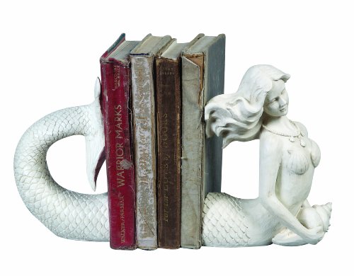 Creative Co-Op Mermaid Shaped Resin Bookends (Set of 2 Pieces)