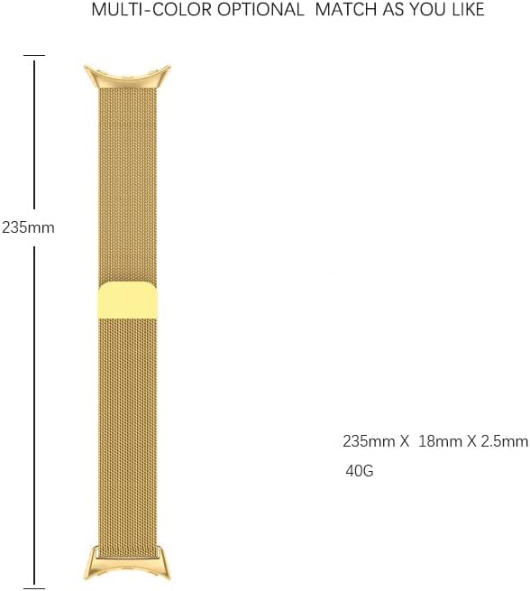 Miniatura 4 de NTidea Compatible con correas de repuesto para Google Pixel Watch, pulseras de bloqueo magnético de metal de acero inoxidable, correa de muñeca