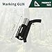Lbraxyi Spray Paint Marking Pistol Easy Paint Marking Wand for Side Push Inverted Marking Spray Paint Cans, Ideal for Survey, Construction, Tree Marking, Driveways, 12 inch, Black