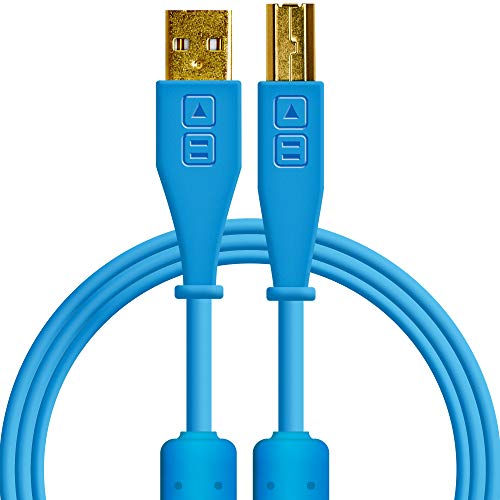 DJ TechTools Chroma Cables: Audio Optimized 1.5M USB-A to USB-B Cable (Blue)
