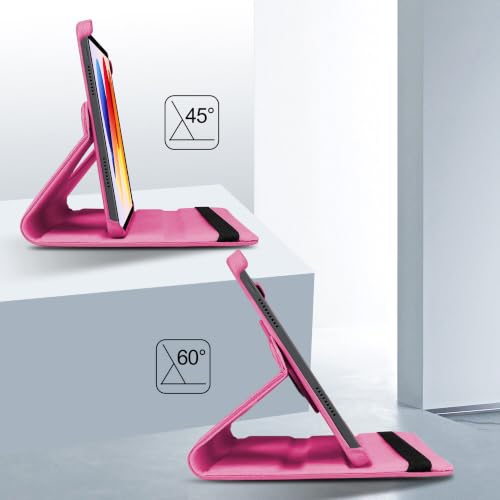 Image of TGK 360 Degree Rotating Flip Cover Case for REDMI Pad 2 Pro 5G 12.1 inch Tablet 2025 (Hot Pink)