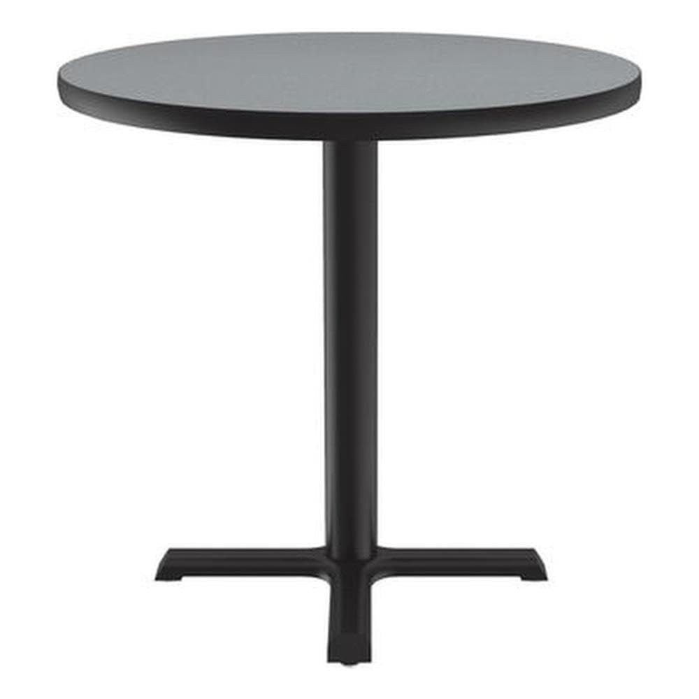 Pemberly Row Commercial Wood top Cafe and Breakroom Table - Gray Granite