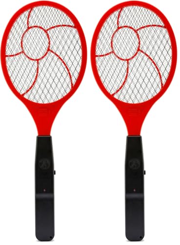 VELAMP JOKO REPEL03 - Raquette Électrique Insectes Anti Moustique et Tue Mouche 1500V, Raquette Moustique Électrique 3 Couches, Tapette a Mouche avec...