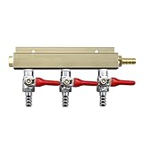 The Weekend Brewer 3-way 5/16' Barb CO2 Distributor Manifold with integrated check valves