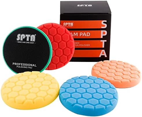 SPTA 150 mm pad polerski Hex-Logic gąbki polerskie do wosku, gąbka polerska, gąbka polerska, zestaw do mimośrodowej maszyny polerskiej