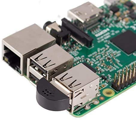 SunFounder 超小型 USBミニマイク,無指向性 PCマイク,ドライバー不要,USB2.0 Skype/VOIP音声認識ソフトウェア,Windows PC/Mac/Raspberry Pi 4B/3B+/3B/2B/1B+/1B/用