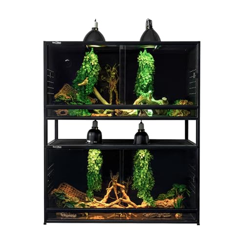 Stackable PVC Reptile Enclosure 44x20x20, 2 Pack