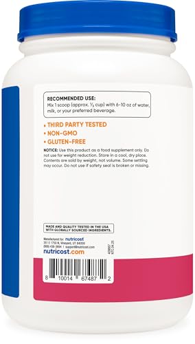 Image of Nutricost Whey Protein Isolate (Strawberry Acai, 2 Pounds)