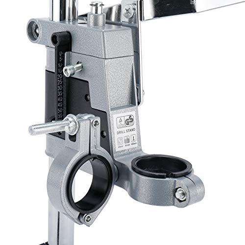 Luckyhigh Two Mounting Holes Adjustable Electric Drill Press Stand Workstation Double Holes Drill Workbench Repair Tool Bench Clamp Support Tool #TOP7