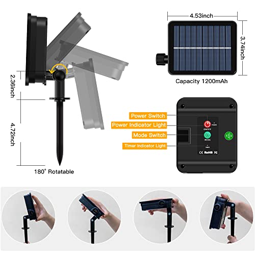 Ollny Solar Christmas Lights, Solar String Lights Outdoor Waterproof Ip67 100Ft 300Led Longer Solar Outdoor String Lights 8 Light Modes And 3 Timers Solar Outdoor Lights For Garden House Patio Tree #TOP6