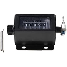 D67-F 5 Digits Mechanical Pull Counter Black Casing 0-99999 Mechanical Resettable Lap Counter Counter