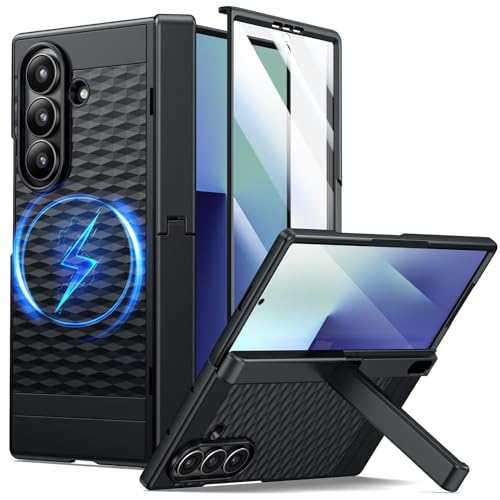 Coque Samsung Galaxy Z Fold 7 avec support et protection charnière intégrée