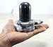 KLEO Black Marble Stone Shiva Lingam Shiv Ling Idol Murti Statue (3.5