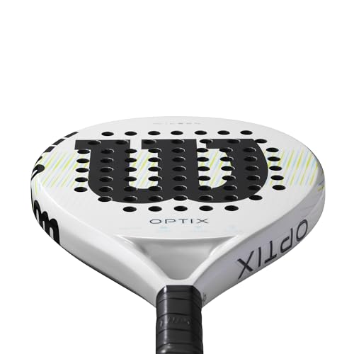 Wilson Optix V1 Padel Racket - White/Green, Grip Size 2-4 1/4" by WILSON - Image 4