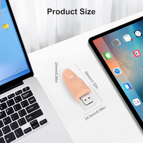 BORLTER CLAMP 32GB USB Stick Cute Flash Drive Finger Shaped Memory Stick Novelty USB Drive Pendrive Thumb Drive Gift for External data Storage - Image 6