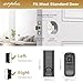 WiFi Smart Door Lock, 5-in-1 Fingerprint Keyless Entry Door Lock, Two-Way Audio, Dual Motion Sensors, App Remote Control, Keypad Code, IP65 Waterproof
