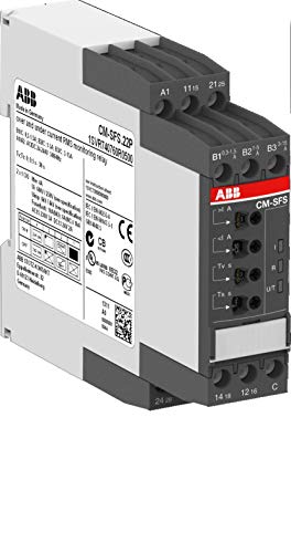 ABB CM-SFS.22S Einphasiges Stromüberwachungsrelais, 2c/o, B-C = 0,3-15 A RMS, 24-240 V AC/DC (ABB1SVR730760R0500)