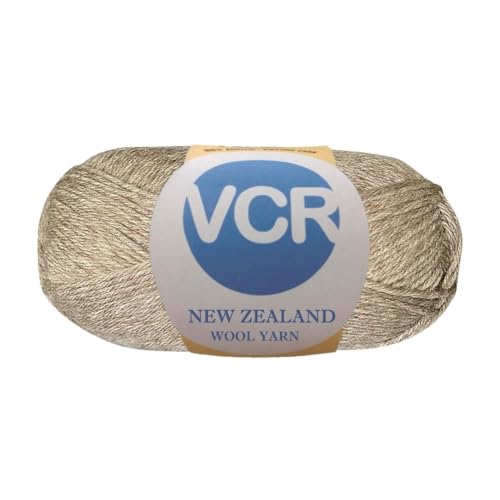 Image of VCR Light Brown Chunky Wool Yarn, 100 Grams, Hank, 196 Meters, 100% New Zealand Wool Knitting Yarn, Soft Crosia Thread Suitable for Baby Blankets & Booties Pack of 1