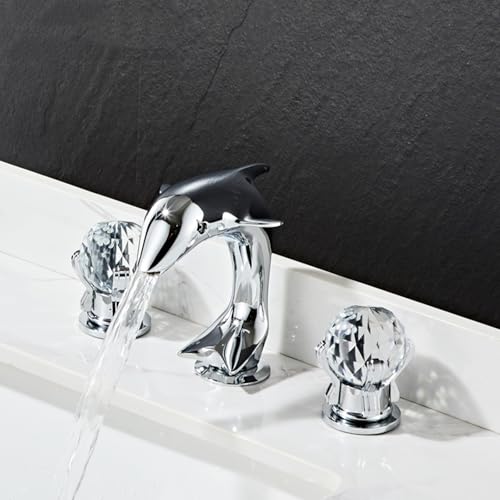 Robinet de lavabo à 3 trous en laiton brossé de qualité supérieure par MOCHAMIK