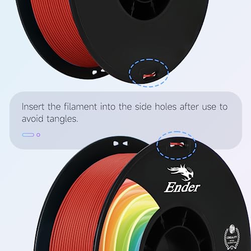 Image of Creality 3D Printer Filament, PLA Plus Filament 1.75mm Deep Red, PLA Pro Toughness Upgraded Dimensional Accuracy + /- 0.03mm, 1KG Spool(2.2lbs) Ender PLA+ Filament for Most 3D Printer