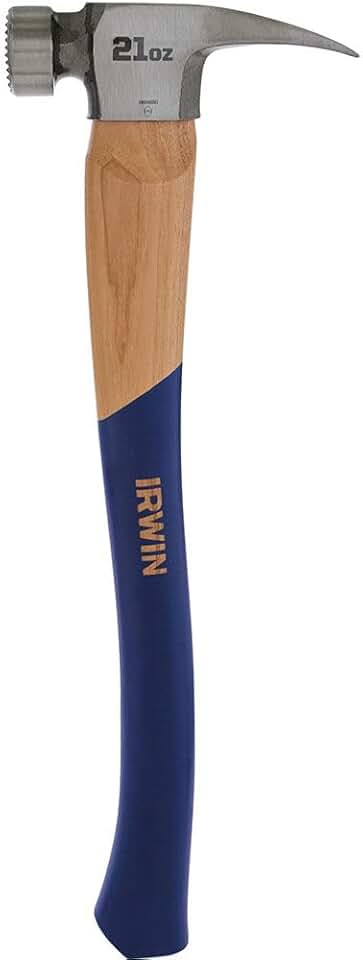 IRWIN Martelo Carpinteiro 595g, Cabo Anatômico de Madeira, 1954890