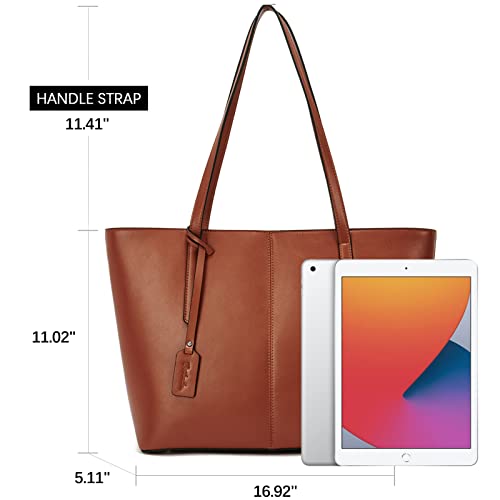 Bostanten Women Handbags Genuine Leather Totes Shoulder Purses Brown #TOP3