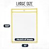 Essex Wares - 5 Pack, Yellow, Job Ticket Holders, 10" Wide x 13.5" Tall - Clear Plastic Shop Ticket Holders - Easy to Use, Reusable & Easy Erase Plastic Invoice Holders, Water-Resistant & Durable #1