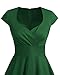Bbonlinedress Green Vintage Formal Christmas Cocktail Dress 1950s Retro Rockabilly Tea Party Pinup Swing Dress Green M