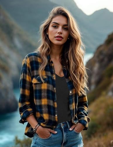 Ekouaer 3 Pack Long Sleeve Shirts for Women V Neck T Shirt Fall Casual Tops Basic Base Layer Undershirts Tees 2025 S-XXL4