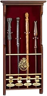 The Noble Collection Harry Potter 4 Wand Display - Wooden Display Case for 4 Wands (Not Included) - Officially Licensed Film Set Movie Props Gifts Merchandise